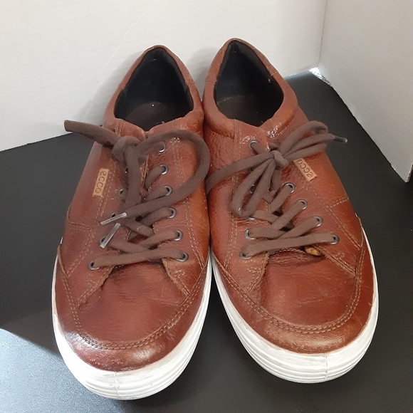 Ecco Soft 7 City Sneakers Men's 46 EU (12/12.5 U.S.) Brown Leather - Picture 3 of 12
